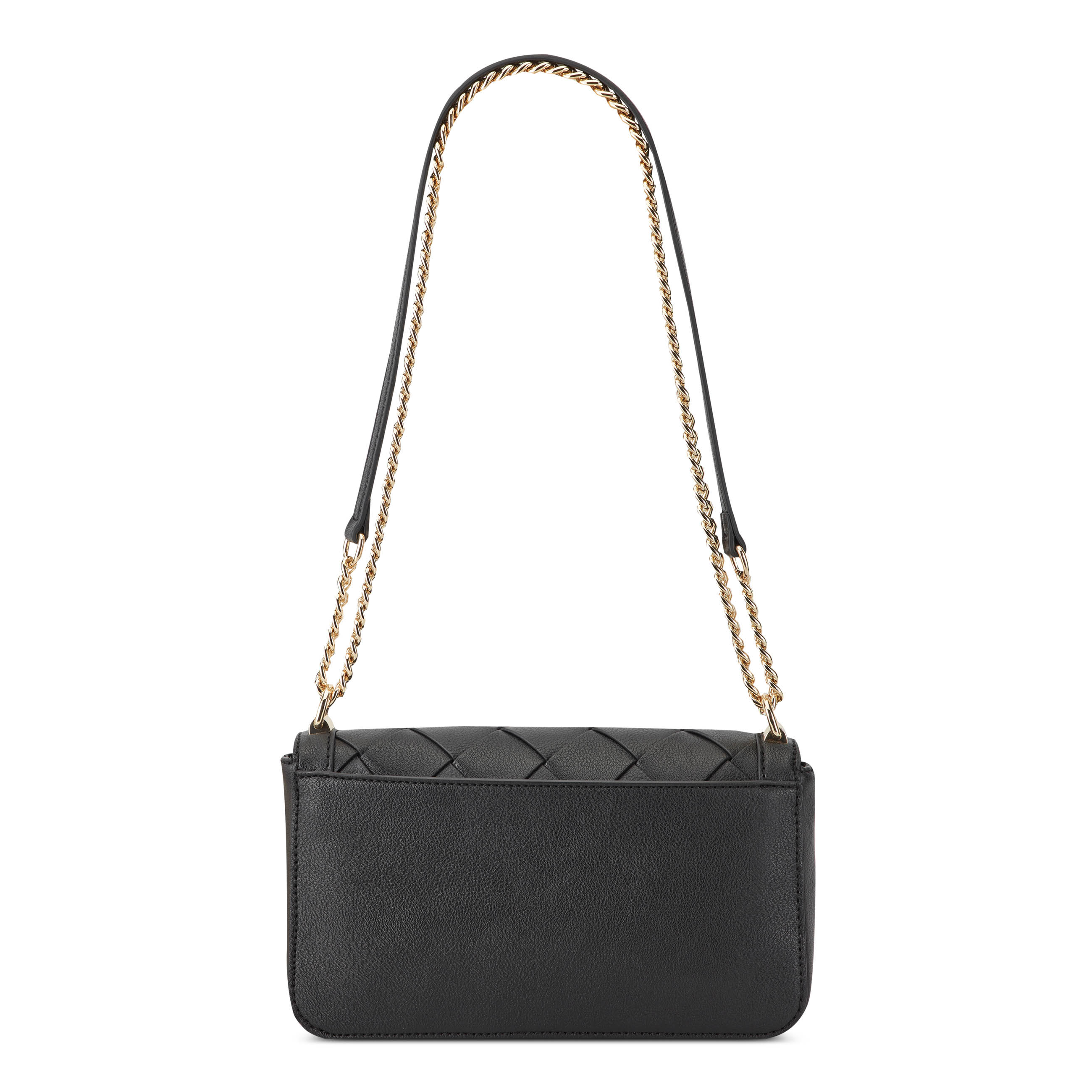 Mylah Woven Flap Chain Convertible Crossbody